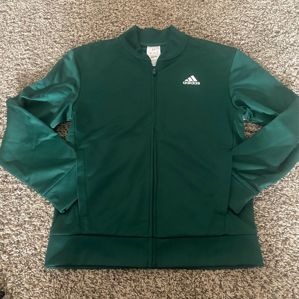 Adidas Men's Emerald Green Track Jacket